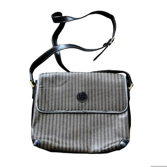 Fendi Handbags - Vintage Fendi Pequin Crossbody Bag Purse